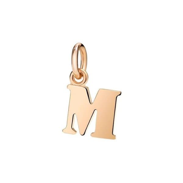 Pendentif DoDo Lettre M En Or Rose - Or Rose 375/1000ème - Rose