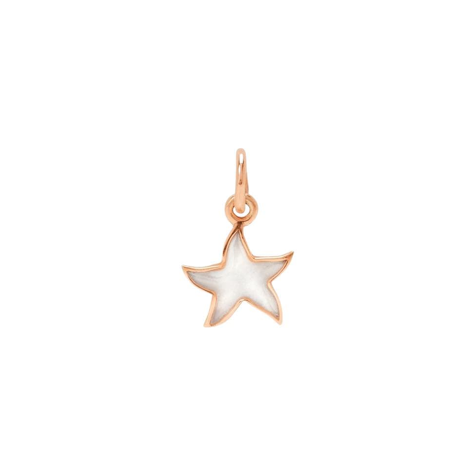 Pendentif Dodo Etoile En Or Rose Et Email - Or Rose 375/1000ème/Email - Rose